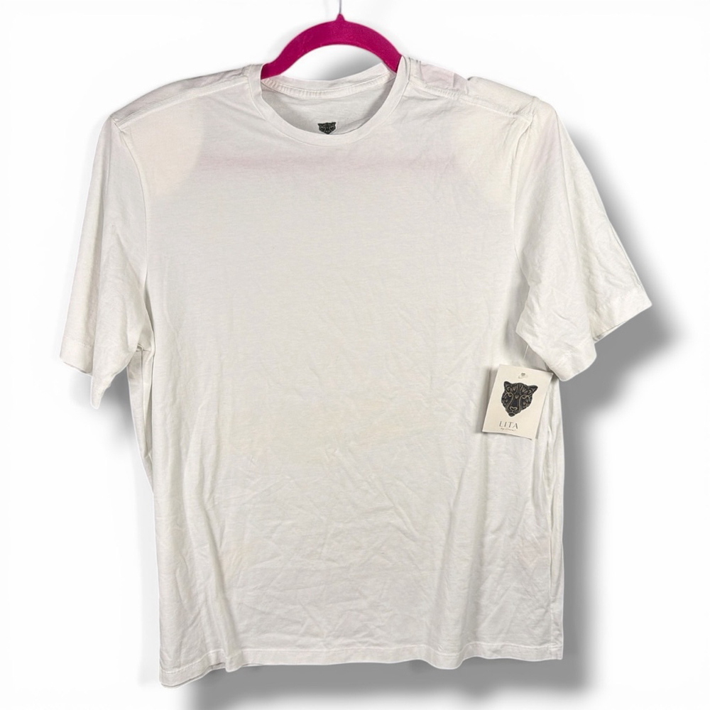 Women's LITA White Short Sleeve Tee Standard M